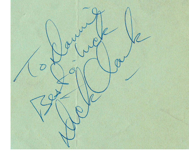 Autograph by Dick Clark to Don Gillis